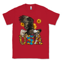 Red Western Usa Eagle Classic Tee - LillyAllenDesigns