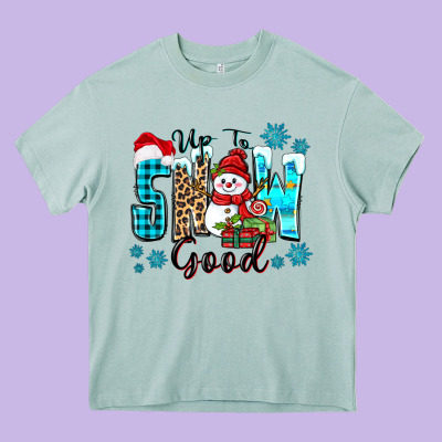 Up To Snow Good Heavy Core Tee Designed By Zillion Design Studio