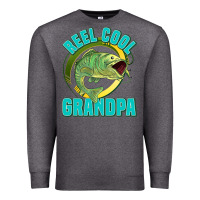Charcoal Heather reel cool grandpa Premium Sweatshirt - Jasminsmagicworld