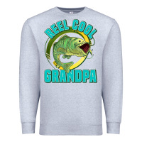 Heather Grey reel cool grandpa Premium Sweatshirt - Jasminsmagicworld