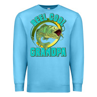 Ocean Blue reel cool grandpa Premium Sweatshirt - Jasminsmagicworld