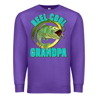 Purple reel cool grandpa Premium Sweatshirt - Jasminsmagicworld