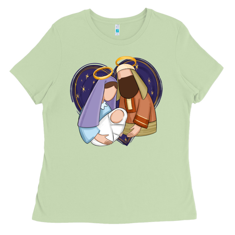 Holy Night Jesus Birth Ladies Tee by Zillion Design Studio | Teevron