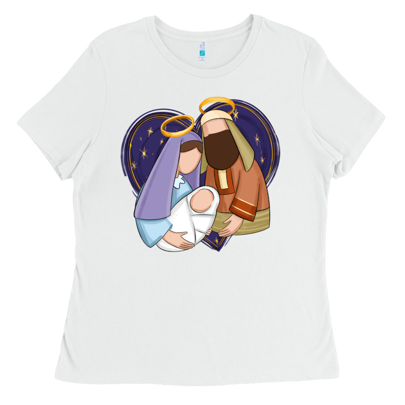 Holy Night Jesus Birth Ladies Tee by Zillion Design Studio | Teevron