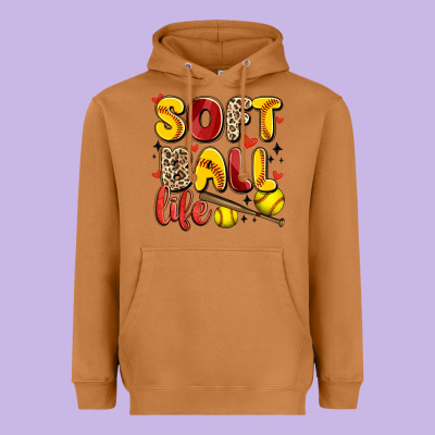 Softball Life Heavyweight Hoodie Designed By Artiststas