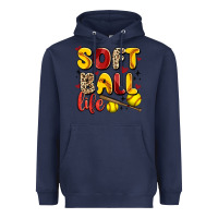 Navy softball life Heavyweight Hoodie - Artiststas