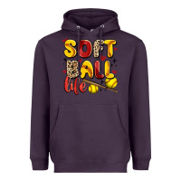Plum softball life Heavyweight Hoodie - Artiststas
