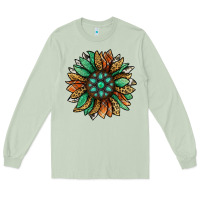 Matcha thanksgiving fall sunflower Long Sleeve Tee - Jasminsmagicworld