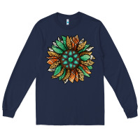 Navy thanksgiving fall sunflower Long Sleeve Tee - Jasminsmagicworld