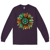 Plum thanksgiving fall sunflower Long Sleeve Tee - Jasminsmagicworld