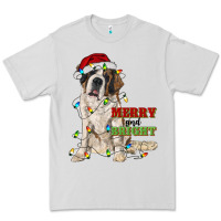 Dove Grey merry and bright saint bernard Premium Tee - RanaPortraitStore