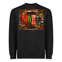 Black noel mistletoe Christmas Heavyweight Sweatshirt - AdoDesignShop
