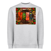 Heather Grey noel mistletoe Christmas Heavyweight Sweatshirt - AdoDesignShop