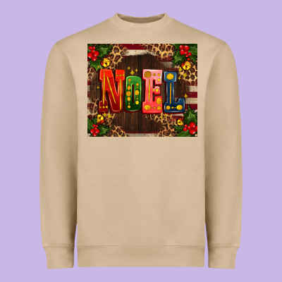 Noel Mistletoe Christmas Heavyweight Sweatshirt Designed By Adodesignshop