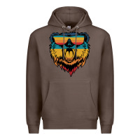 Coffee Retro bear Premium Hoodie - Bettercallsaul