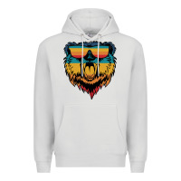 Dove Grey Retro bear Premium Hoodie - Bettercallsaul