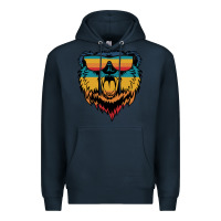 Navy Retro bear Premium Hoodie - Bettercallsaul