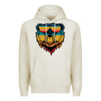 Oatmeal Heather Retro bear Premium Hoodie - Bettercallsaul