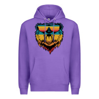 Purple Retro bear Premium Hoodie - Bettercallsaul