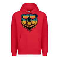 Red Retro bear Premium Hoodie - Bettercallsaul