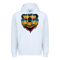 White Retro bear Premium Hoodie - Bettercallsaul