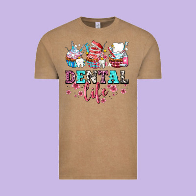 Dental Life With Cupcakes Vintage Tee Designed By Adodesignshop