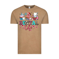 Vintage Coffee dental life with cupcakes Vintage Tee - AdoDesignShop