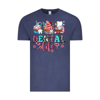 Vintage Denim dental life with cupcakes Vintage Tee - AdoDesignShop