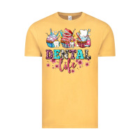 Vintage Mustard dental life with cupcakes Vintage Tee - AdoDesignShop