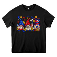 Black American gnomes with sunflowers Heavy Core Tee - texasbilliewilder