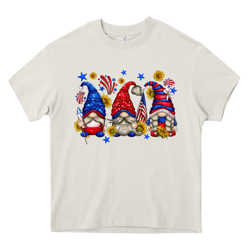 American Gnomes With Sunflowers Heavy Core Tee by texasbilliewilder | Teevron