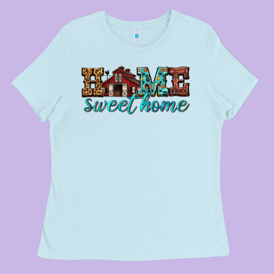 Home Sweet Home Ladies Tee Designed By Texasbilliewilder