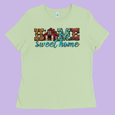 Home Sweet Home Ladies Tee Designed By Texasbilliewilder