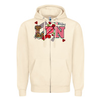 Sandshell valentinesday lpn Zipper Hoodie - NancyCooperArtShop