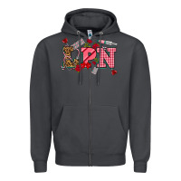 Smoke valentinesday lpn Zipper Hoodie - NancyCooperArtShop