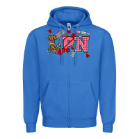 True Royal valentinesday lpn Zipper Hoodie - NancyCooperArtShop