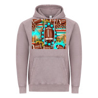Vintage Zinc football leopard turquoise gemstone sunflower Vintage Hoodie - JahusDesignShop