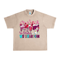 French Oak in october we wear pink cancer ribbon with teeth Urban Heavy Tee - AdoDesignShop