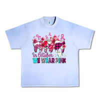 Grape Ice in october we wear pink cancer ribbon with teeth Urban Heavy Tee - AdoDesignShop