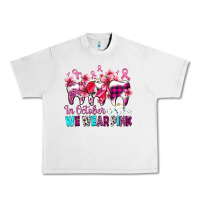 Lunar Rock in october we wear pink cancer ribbon with teeth Urban Heavy Tee - AdoDesignShop