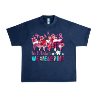 Navy in october we wear pink cancer ribbon with teeth Urban Heavy Tee - AdoDesignShop
