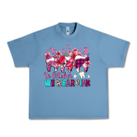 Pebble Blue in october we wear pink cancer ribbon with teeth Urban Heavy Tee - AdoDesignShop