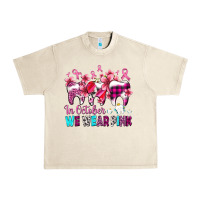 Sandshell in october we wear pink cancer ribbon with teeth Urban Heavy Tee - AdoDesignShop