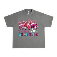 Tornado in october we wear pink cancer ribbon with teeth Urban Heavy Tee - AdoDesignShop