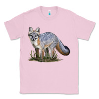 Bubblegum Pink Gray Fox Classic Tee - LillyAllenDesigns