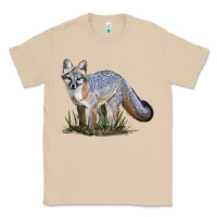 Mushroom Gray Fox Classic Tee - LillyAllenDesigns
