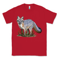 Red Gray Fox Classic Tee - LillyAllenDesigns