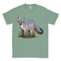 Sage Gray Fox Classic Tee - LillyAllenDesigns