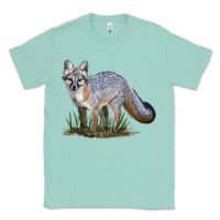Seafoam Gray Fox Classic Tee - LillyAllenDesigns