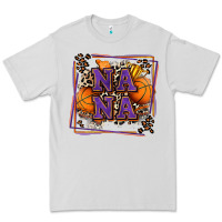 Dove Grey basketball nana with leopard Premium Tee - Zillion Design Studio